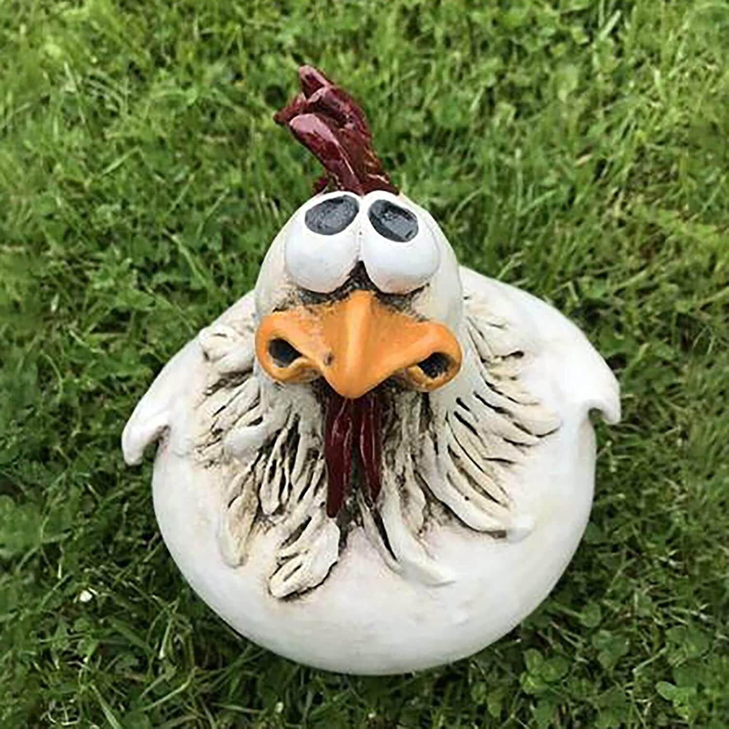 ChickCharm - Peculiares Estatuas de Gallinas para el Rincón del Jardín