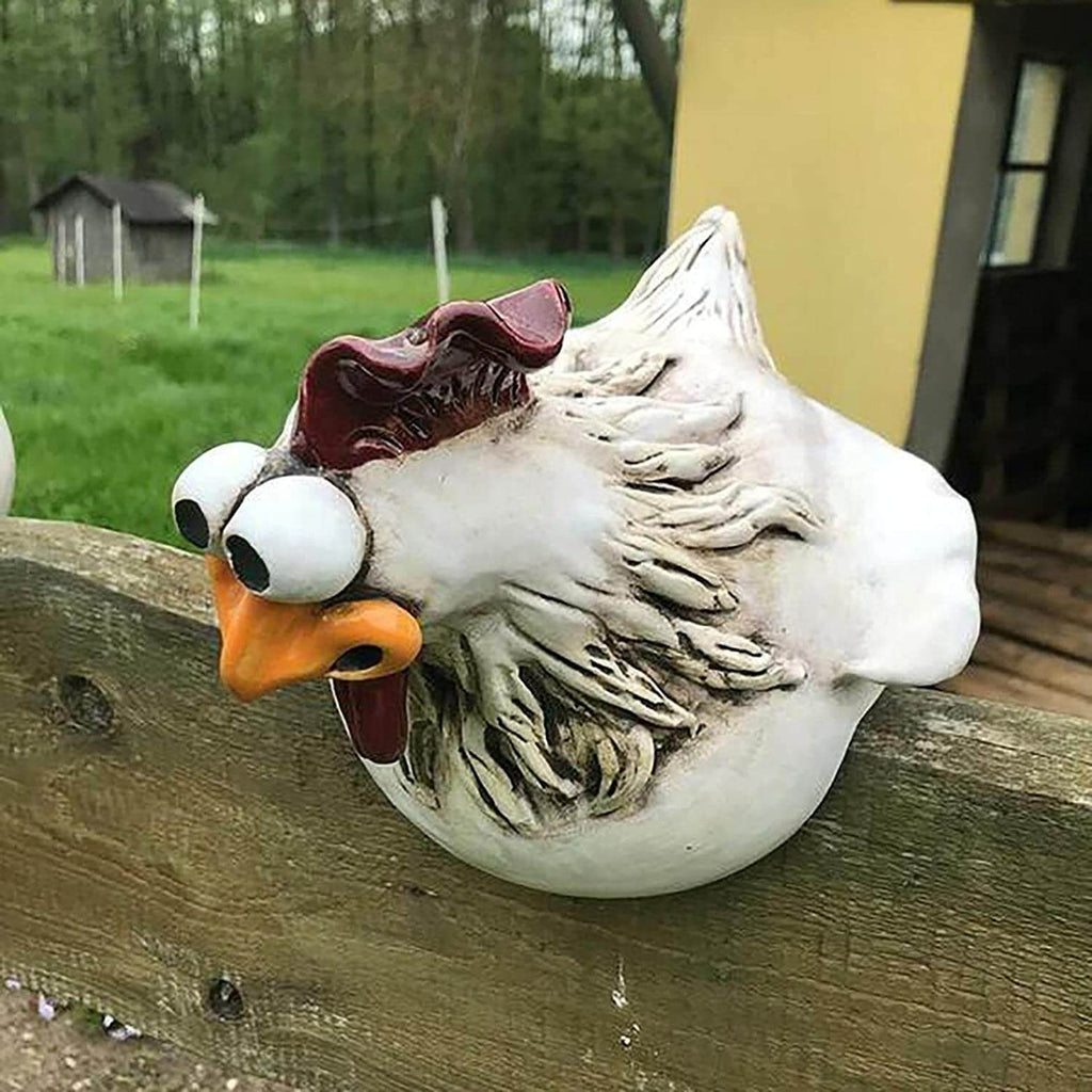 ChickCharm - Peculiares Estatuas de Gallinas para el Rincón del Jardín