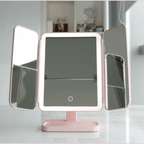 GLAMLITE MIRROR – Espejo de tres partes con iluminación LED en 3 colores para el maquillaje perfecto
