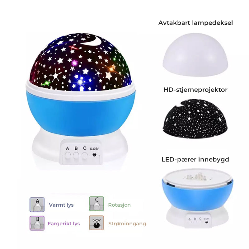Proyector de Estrellas Galaxia con Control Remoto - luz mágica nocturna