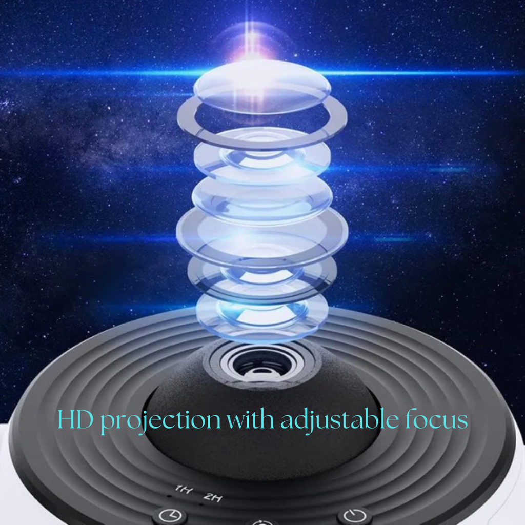 Proyector de Galaxia con Rotación de 360° para Cielos Nocturnos Hipnotizantes