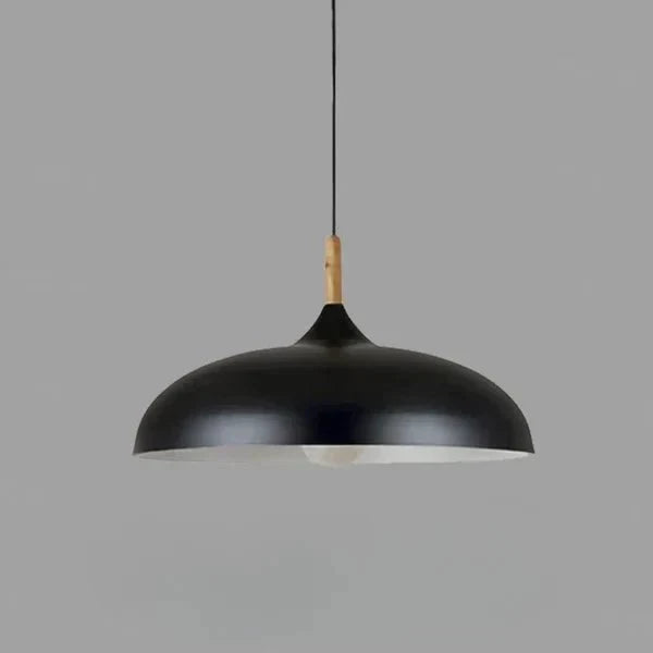 Lámpara de techo LED UFO – Roble, E27 y moderno escandinavo