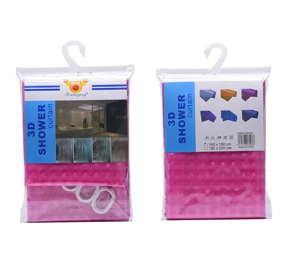 Cortina de Ducha Transparente – Lujo y Funcionalidad para el Baño