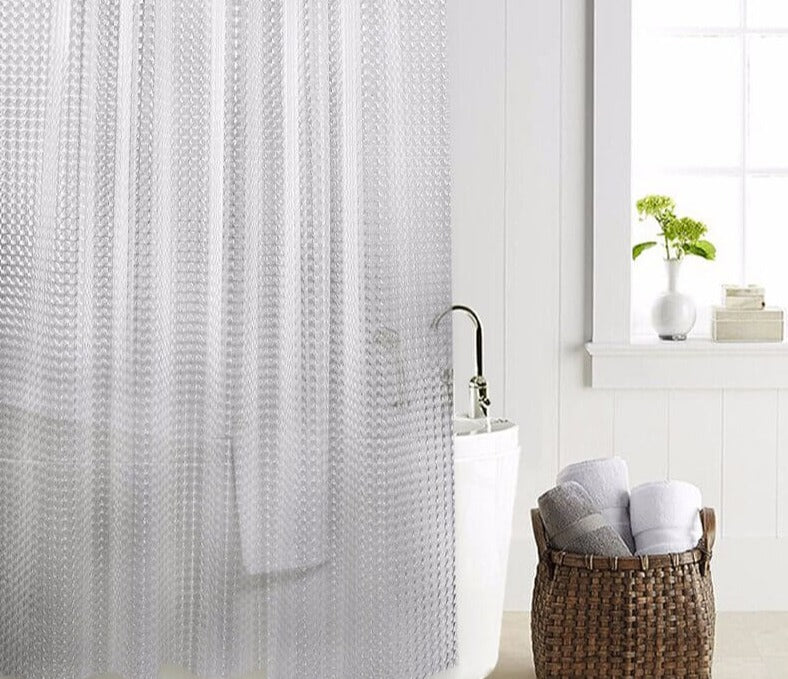 Cortina de Ducha Transparente – Lujo y Funcionalidad para el Baño