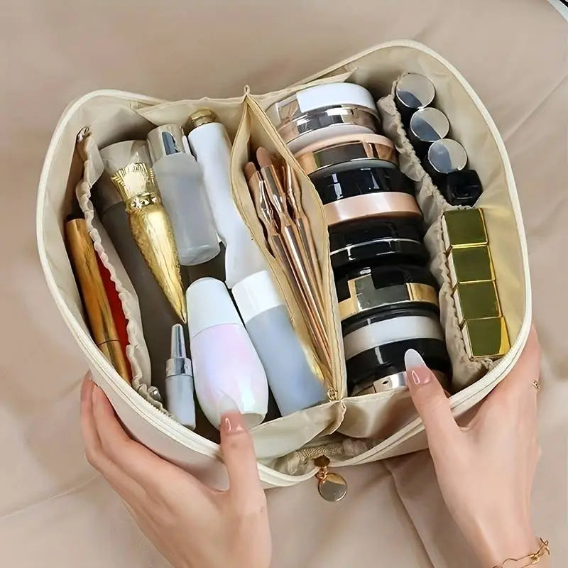 GlamourBox - Bolsa de cosméticos elegante con gran capacidad