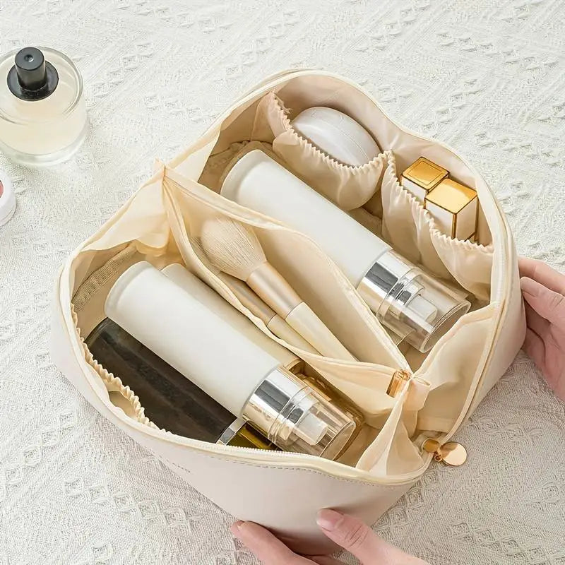 GlamourBox - Bolsa de cosméticos elegante con gran capacidad