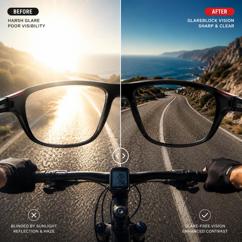 GLAREBLOCK – Gafas de sol deportivas polarizadas con protección UV400