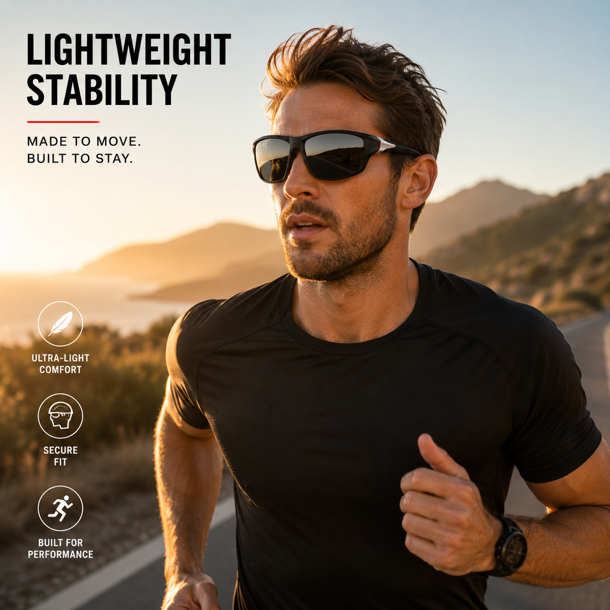 GLAREBLOCK – Gafas de sol deportivas polarizadas con protección UV400