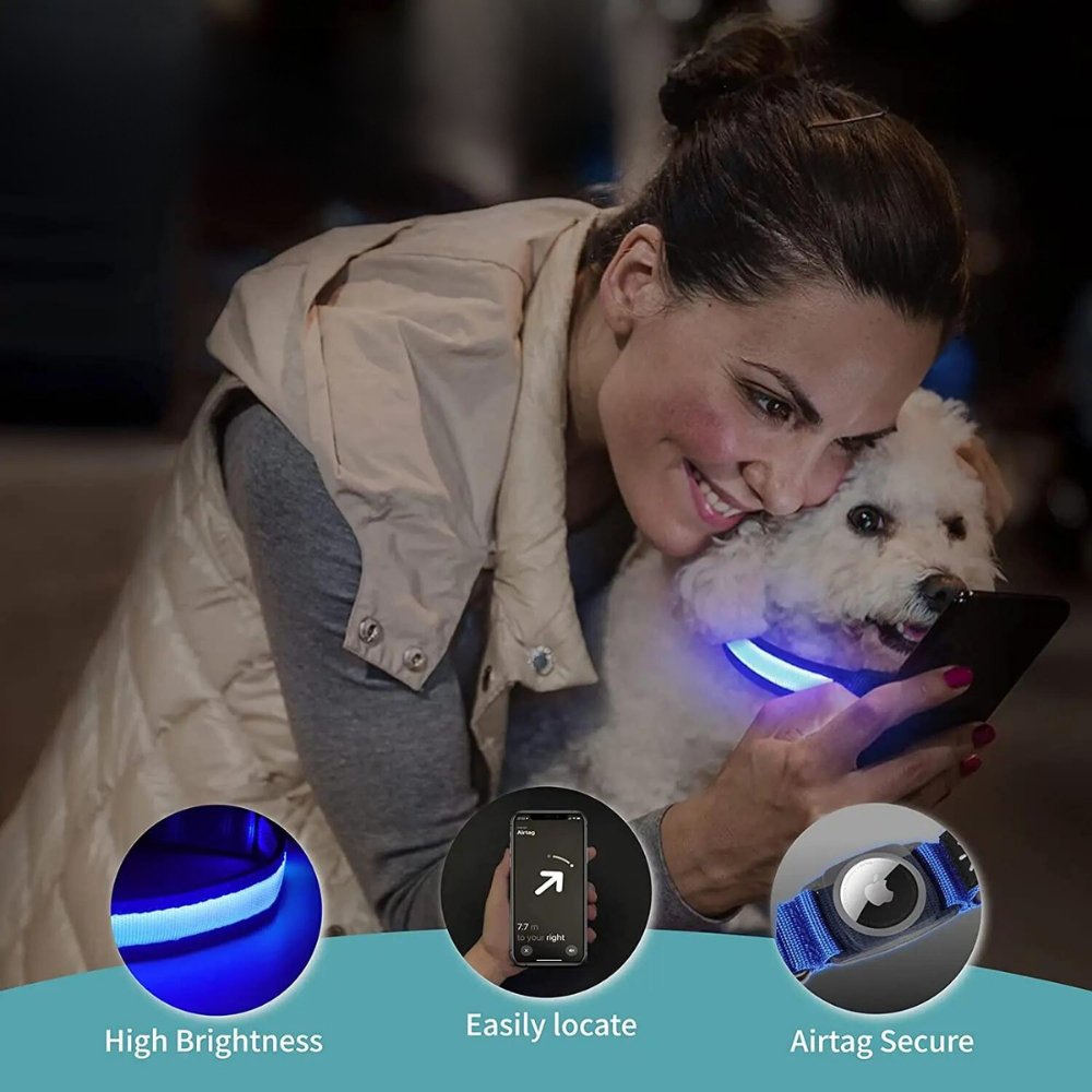 GlowGuard • Collar para Perros con AirTag