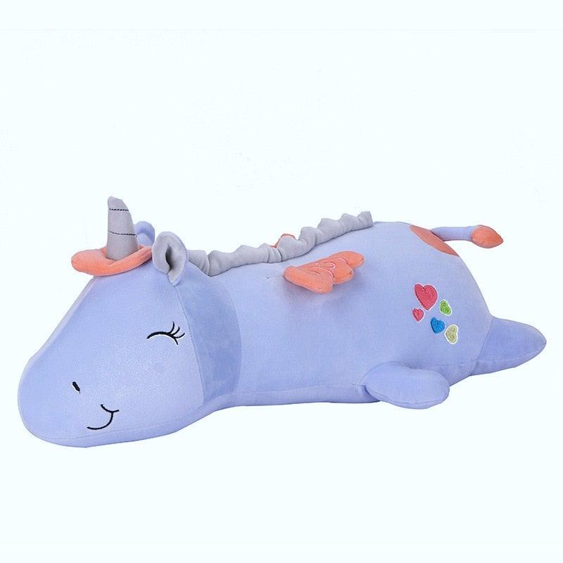 Lunacorn Unicornio Brillante | Amigo de Peluche Acogedor | LEDs Arcoíris | Regalo Perfecto para Niños