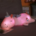 Lunacorn Unicornio Brillante | Amigo de Peluche Acogedor | LEDs Arcoíris | Regalo Perfecto para Niños