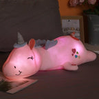 Lunacorn Unicornio Brillante | Amigo de Peluche Acogedor | LEDs de Arcoíris | Regalo Perfecto para Niños