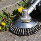 Cepillo para Malezas para Desmalezadora – Cepillo de Alambre Robusto Hecho de Acero para Cuidado de Jardines con Pavimento
