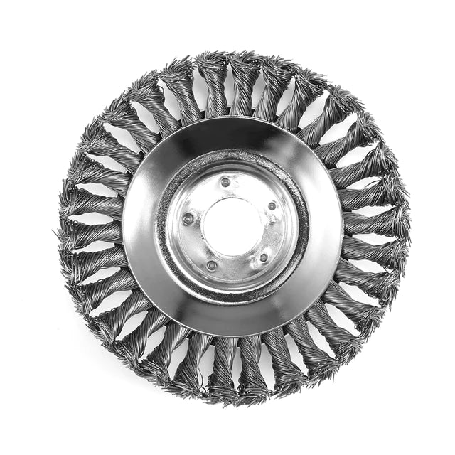 Lisslune | Cepillo para Malezas para Desmalezadora – Cepillo de Alambre Robusto Hecho de Acero para Cuidado de Jardines con Pavimento