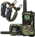 Walkie Talkies para Niños | 22 Canales | Alcance de 5 km | Camo Verde