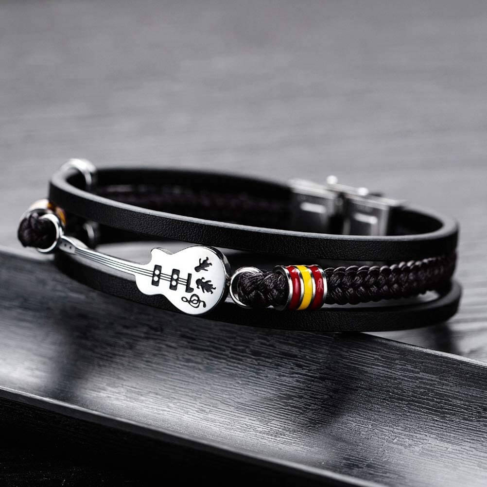 Edición Limitada Pulsera de Cuero de Guitarra
