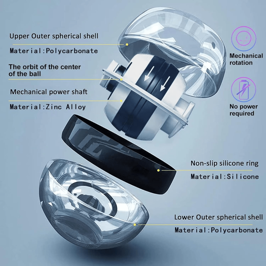 Entrenador de antebrazo autoarrancable Gyropower – Ejercitador de mano giroscópico para fuerza de agarre y entrenamiento de muñeca