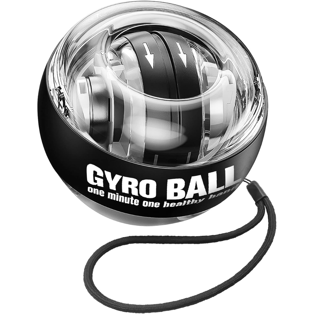 Entrenador de antebrazo autoarrancable Gyropower – Ejercitador de mano giroscópico para fuerza de agarre y entrenamiento de muñeca