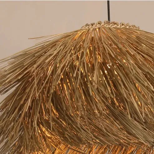 Lámpara Colgante de Ratan Hecha a Mano para un Ambiente Cálido y Natural en Casa