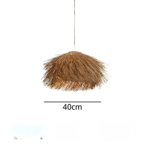 Lámpara Colgante de Ratan Hecha a Mano para un Ambiente Cálido y Natural en Casa