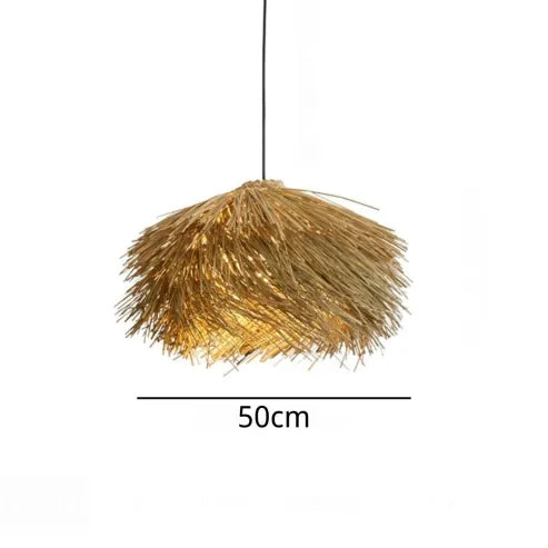 Lámpara Colgante de Ratan Hecha a Mano para un Ambiente Cálido y Natural en Casa