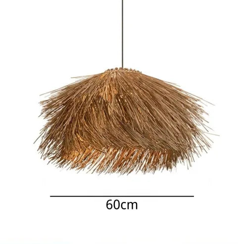 Lámpara Colgante de Ratan Hecha a Mano para un Ambiente Cálido y Natural en Casa