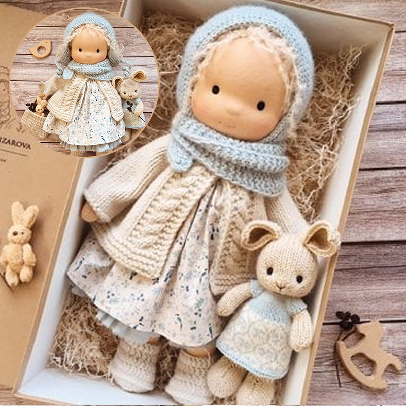 Muñeca Waldorf hecha a mano - Algodón Orgánico | Diseño de Lunares