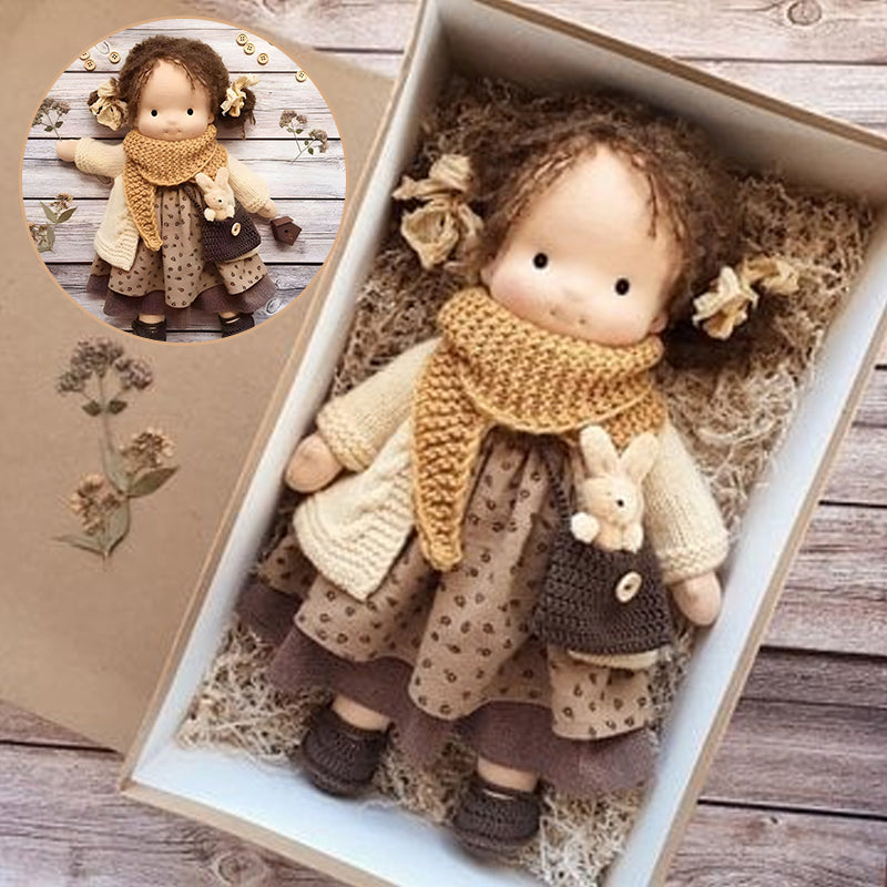 Muñeca Waldorf hecha a mano - Algodón Orgánico | Diseño de Lunares