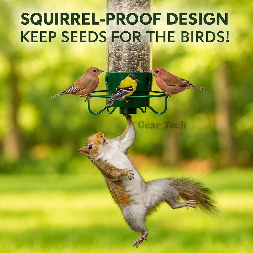 Comedero para Aves a Prueba de Ardillas - Diseño de Metal