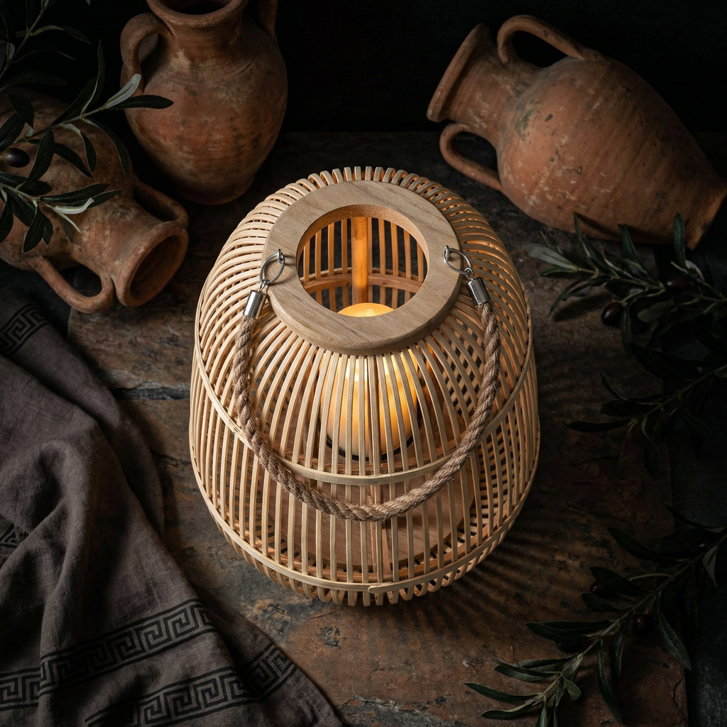 Lámparas de Rattan