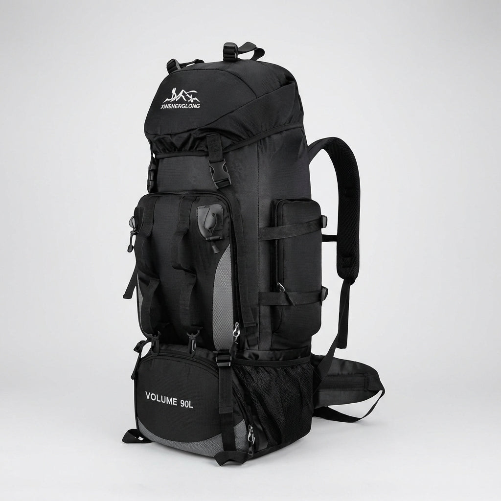 Mochila de senderismo ultraligera impermeable de 90L