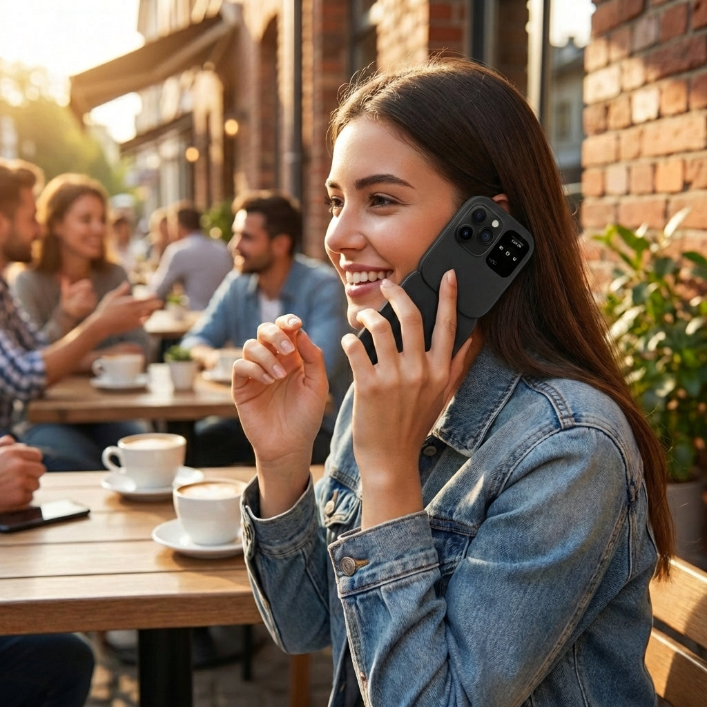 Teléfono plegable con doble tarjeta SIM, cámara HD y radio FM