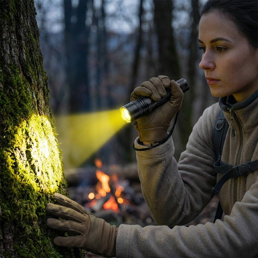 OutdoorHaven Linterna Militar – 5000 Lúmenes Linterna Táctica