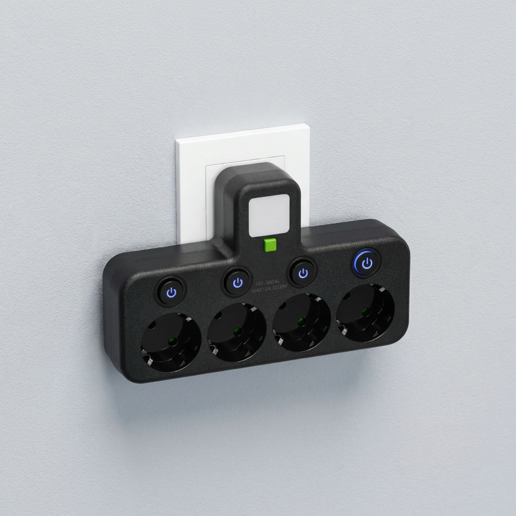 Regleta con puertos USB y Type-C