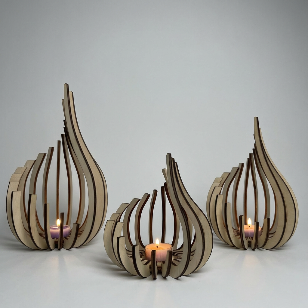 Elegante candelabro moderno minimalista