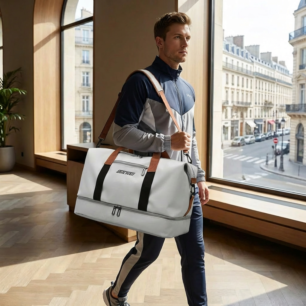 Bolsa de viaje espaciosa y elegante para hombres