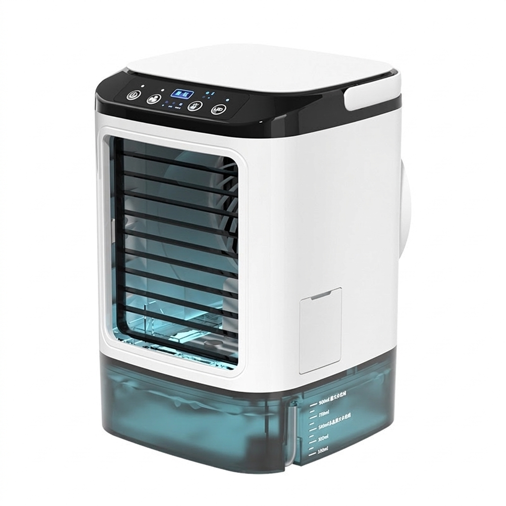 Mini Enfriador de Aire de Escritorio con Nebulización y Refrigeración Ajustable