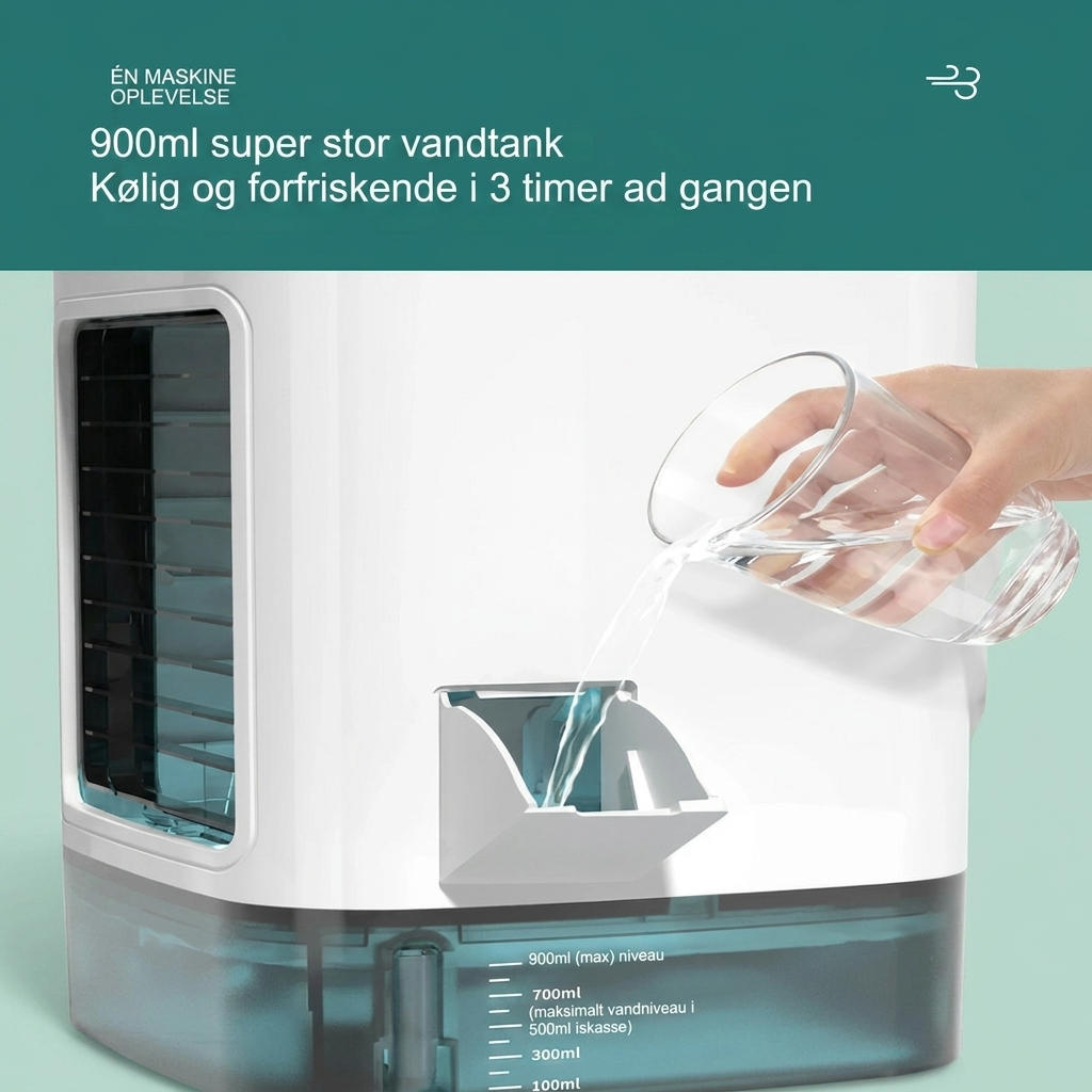 Mini Enfriador de Aire de Escritorio con Nebulización y Refrigeración Ajustable