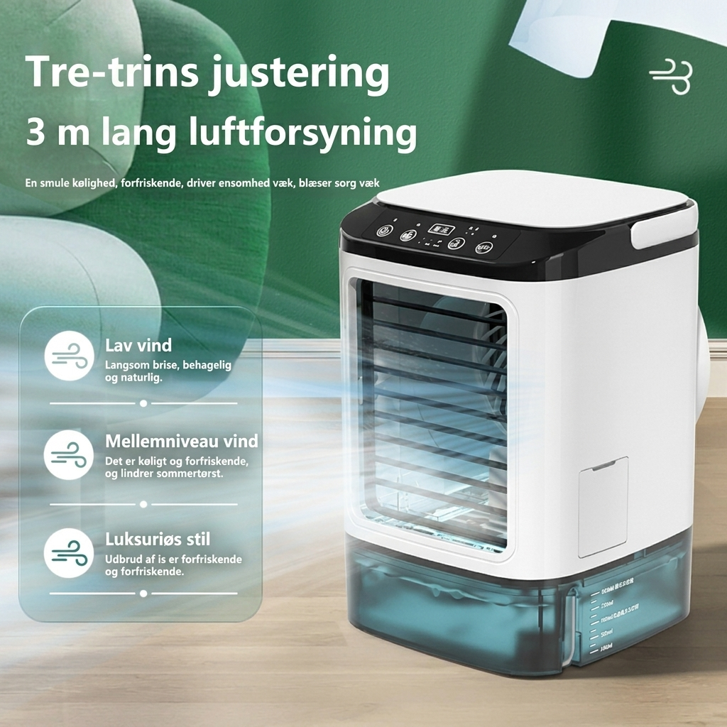 Mini Enfriador de Aire de Escritorio con Nebulización y Refrigeración Ajustable