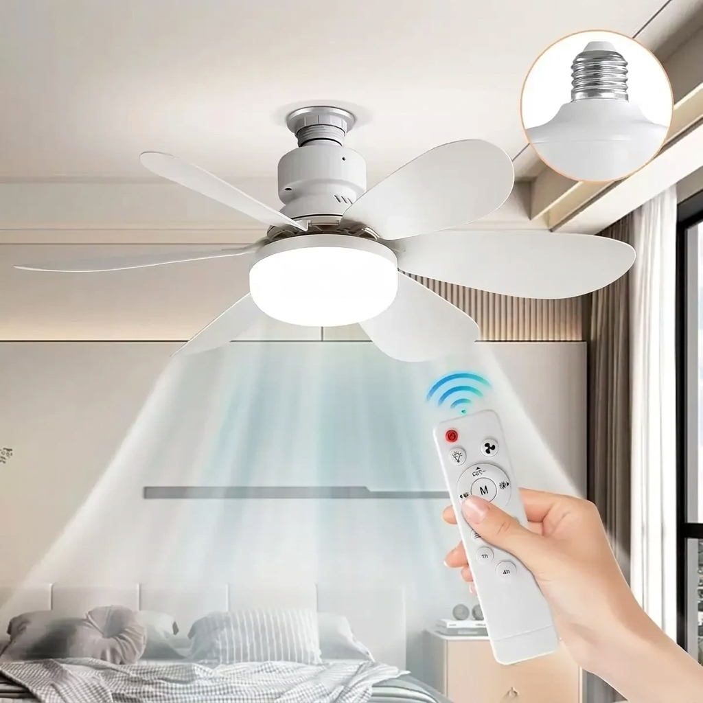 Moderna Lámpara de Techo con Control Remoto y Luz LED Ajustable