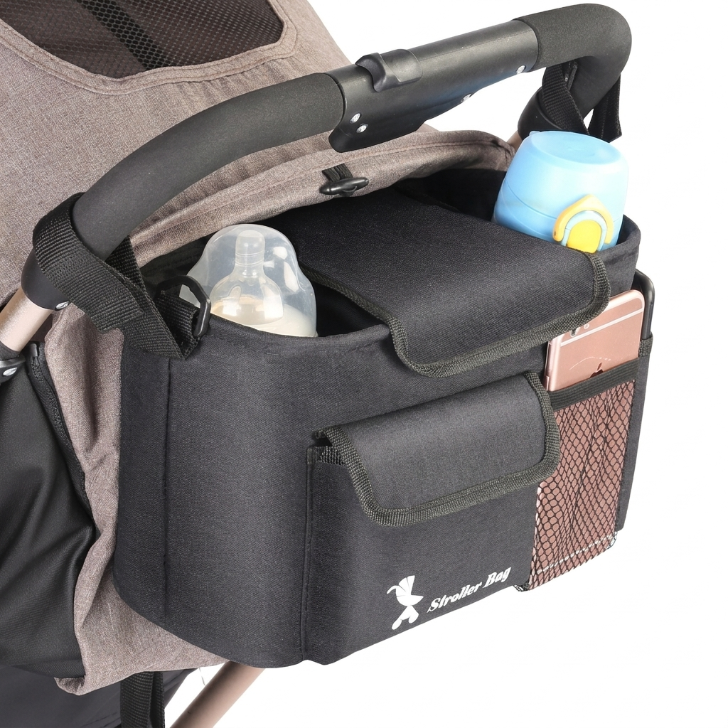 Bolsa de carrito de bebé multi-bolsillo