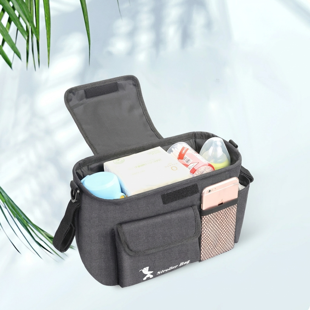 Bolsa de carrito de bebé multi-bolsillo