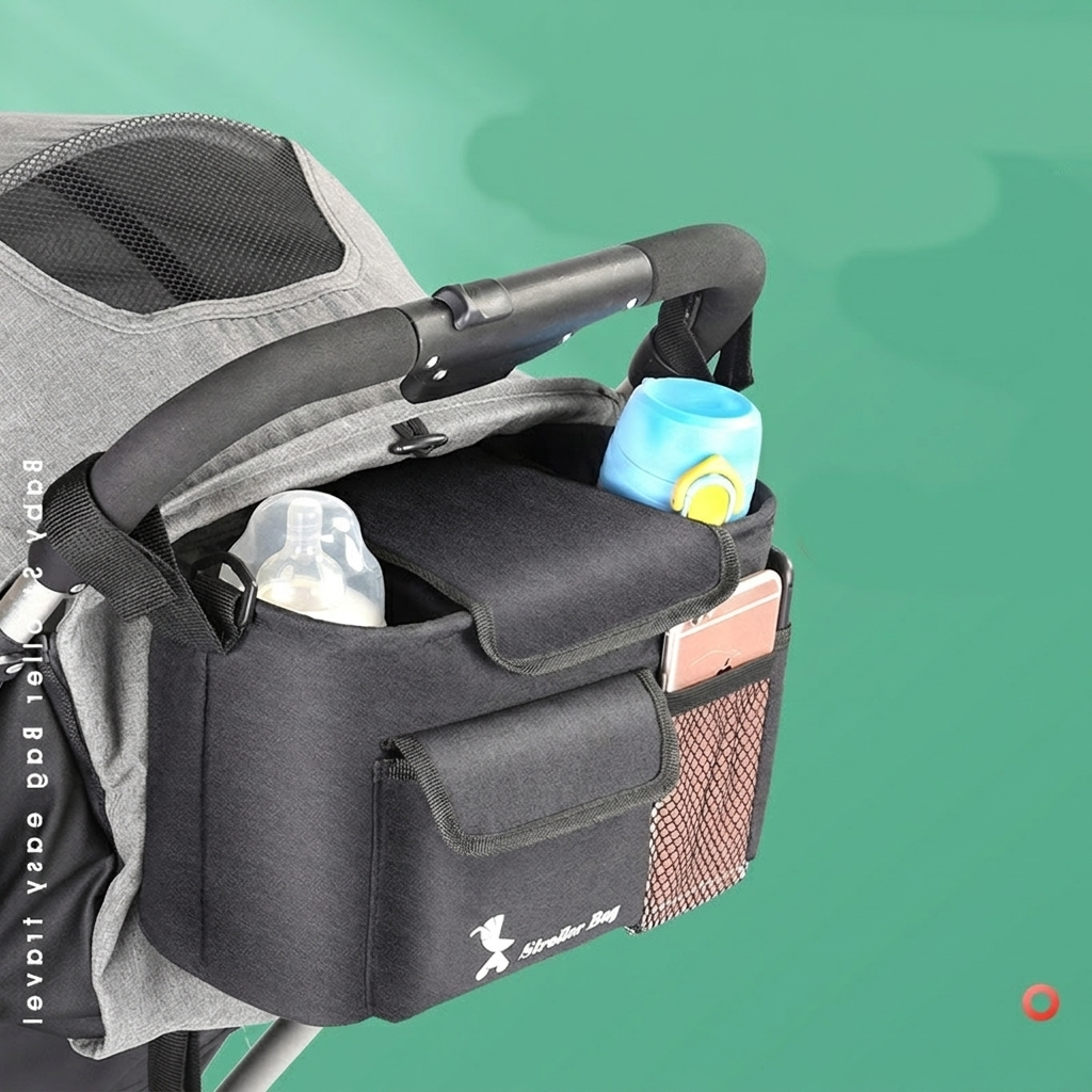 Bolsa de carrito de bebé multi-bolsillo