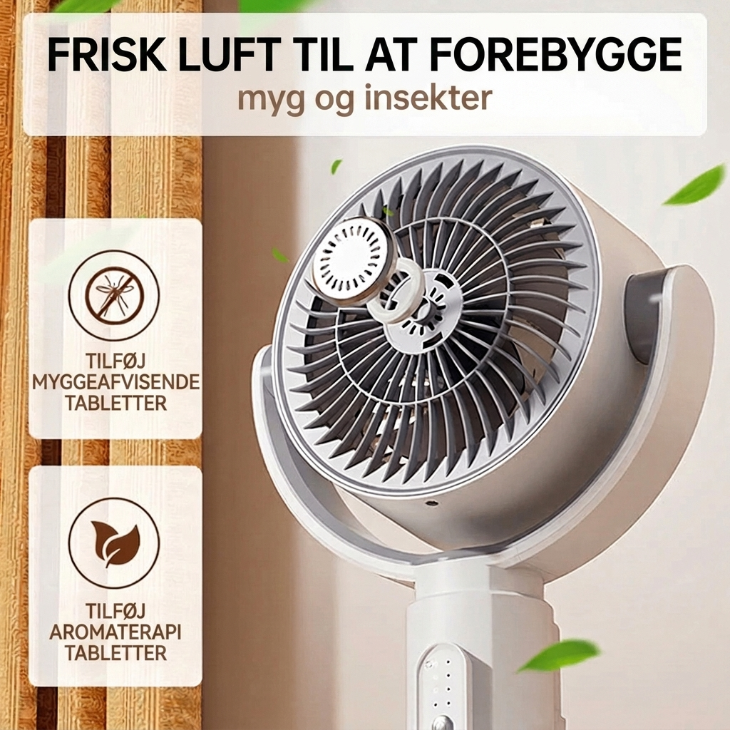 Ventilador de pie silencioso – Control remoto oscilante