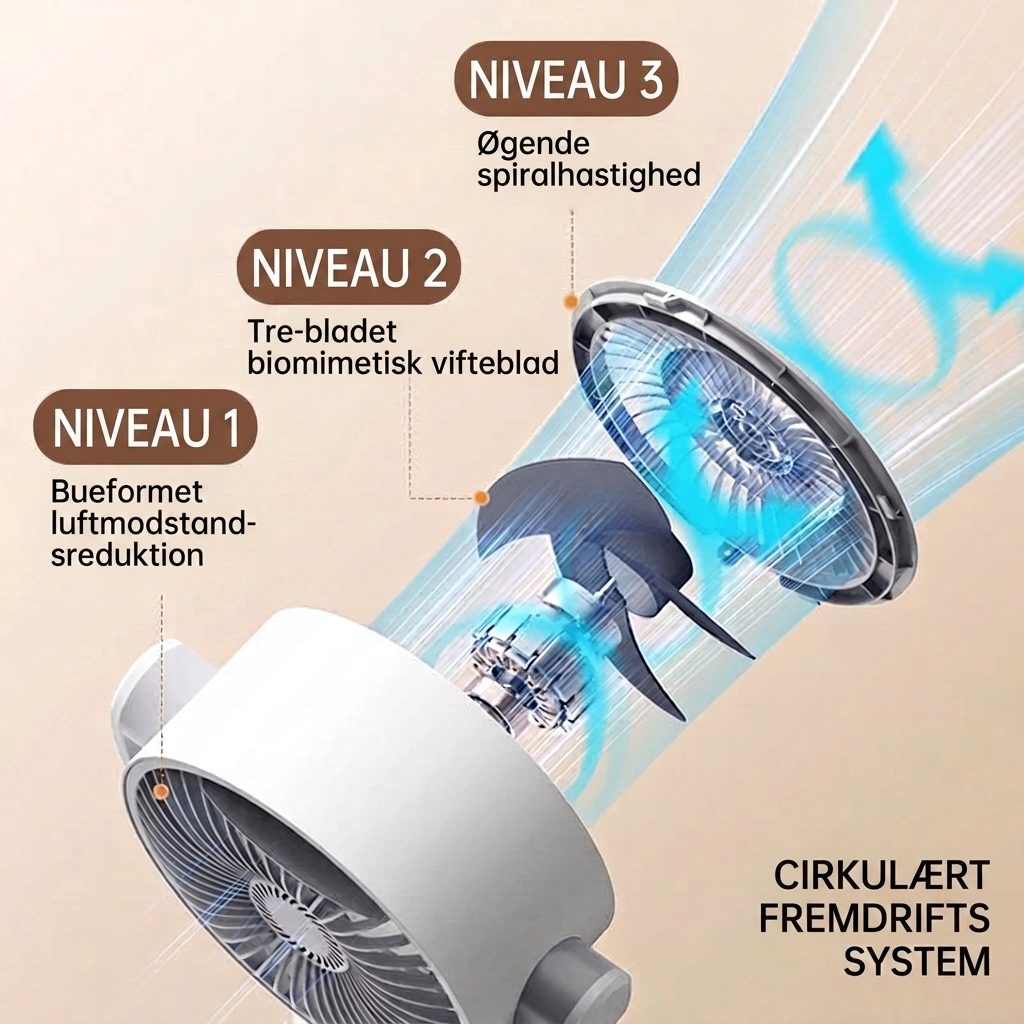 Ventilador de pie silencioso – Control remoto oscilante