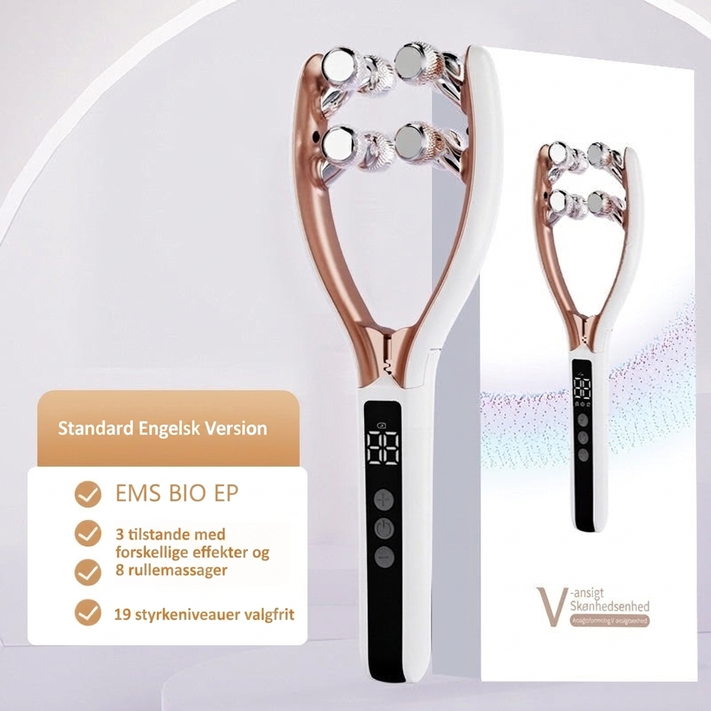 Rodillo Facial Eléctrico con Microcorriente
