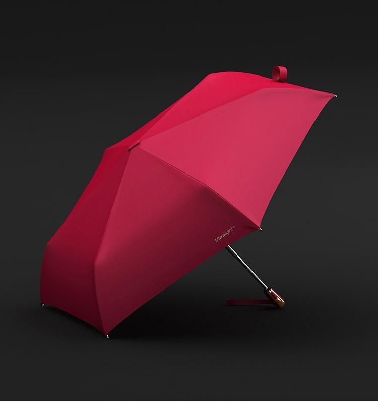 Solivento Paraguas de Lujo Ultraligero | Protección UV 95 % | Resistente al viento y de secado rápido | Automático y compacto