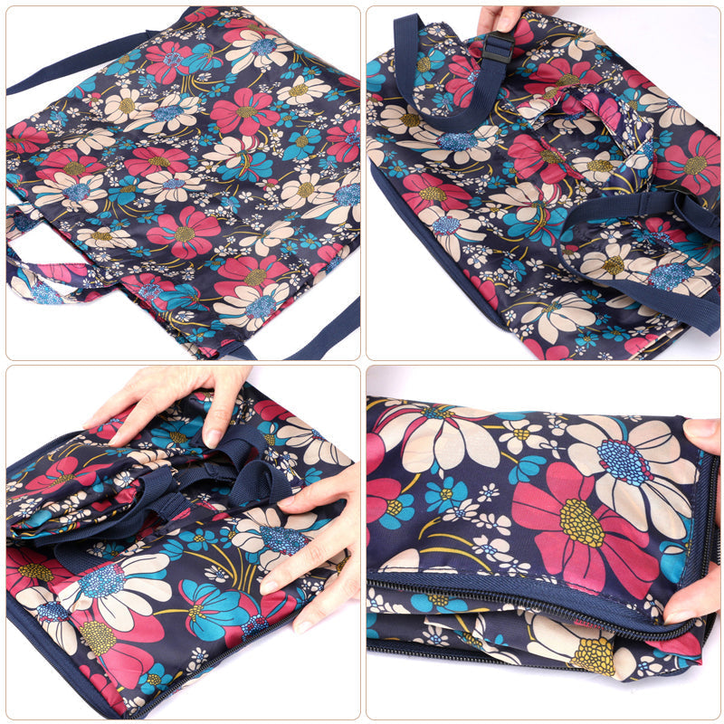 Mochila Unisex Plegable con Cierre de Cuerda y Superficie Impermeable