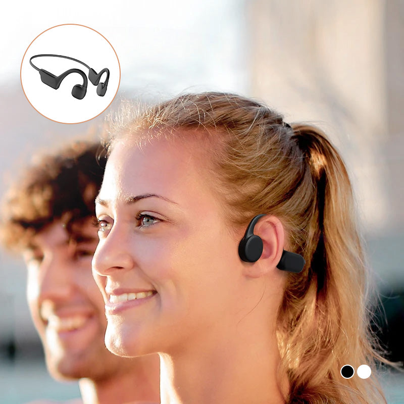 Auriculares de conducción ósea con Bluetooth inalámbrico e IPX5