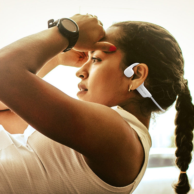 Auriculares de conducción ósea con Bluetooth inalámbrico e IPX5
